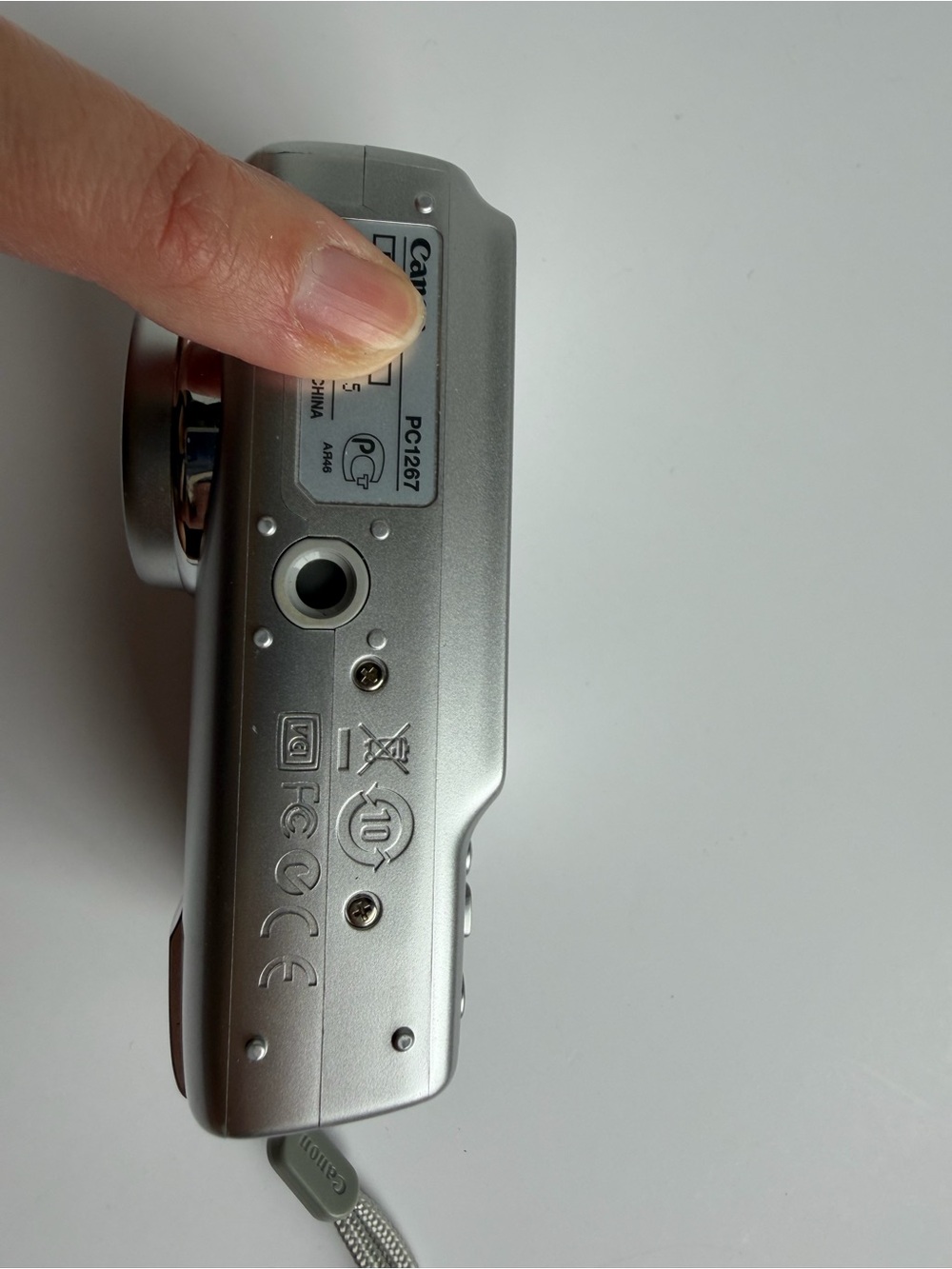 Canon PowerShot A470 Digital Camera Silver Orange Tested Works 7.1 MP 3.4X Zoom - Picture 6 of 14